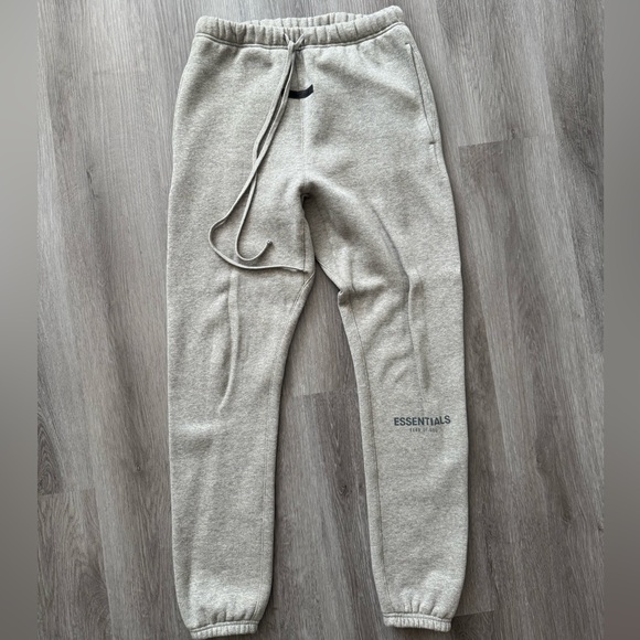 Fear of God Essentials Heather Gray Joggers - Picture 1 of 5
